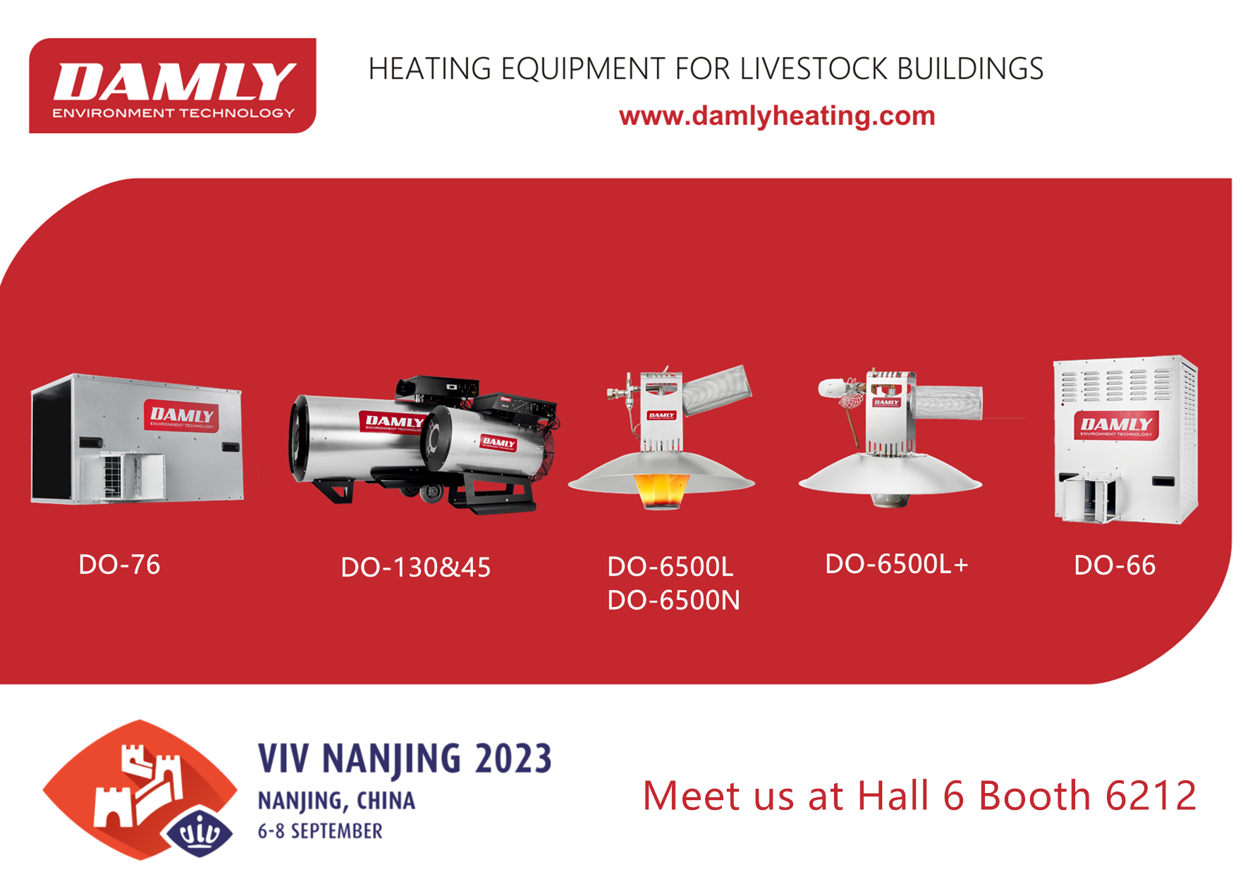 Viv nanjing 2023 damly gas brooder heater for poultry